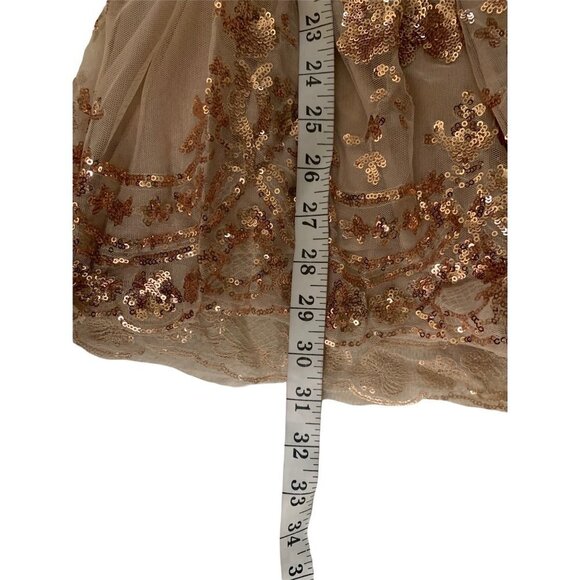 Lilac Shade Women's Gold Sparkling Romper - Picture 5 of 5